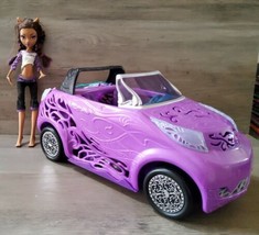 Monster High Clawdeen Wolf &amp; Car Scaris City of Frights Purple Convertible 2012  - $32.39