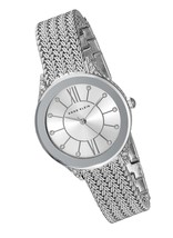 Women&#39;s Premium Crystal Accented Mesh Watch - £127.19 GBP