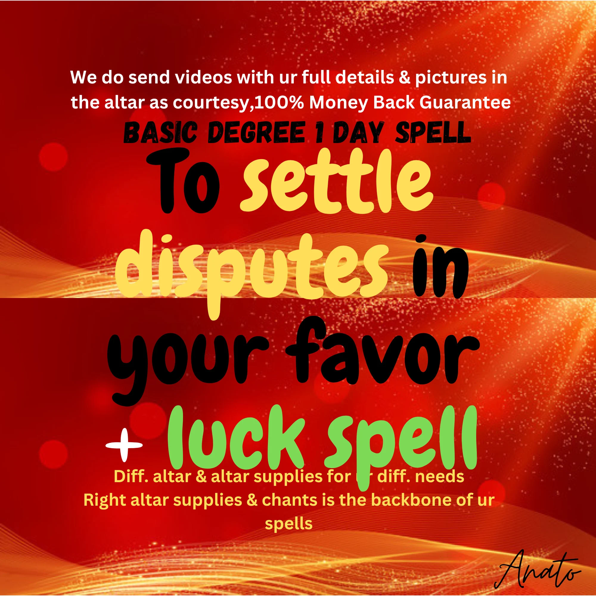 To Dispute spell, A spell of enduring luck, Tarot Money and Wealth, Good Luck - $660.00