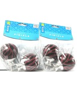 2 Cambria Classic My Room Glitter Zebra Finials 277108 For  Liberty Proc... - $22.12 CAD
