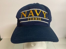 Navy Blue / Gold US Navy Hat Adjustable USN Embroidered Tennis Baseball Cap - $12.86
