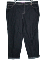 Gloria Vanderbilt Blue Jeans Size 18W Dark Wash Amanda Straight Denim 40X29 - $22.50
