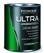 Pittsburgh Paints &amp; Stains® Ultra Exterior Semi-Gloss White Latex Paint ... - $52.33 CAD