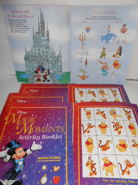 12 DISNEY MAGIC MOMENTS ACTIVITY BOOKS FOR KIDS FUN SCHOLASTIC NEW SALE - $3.46