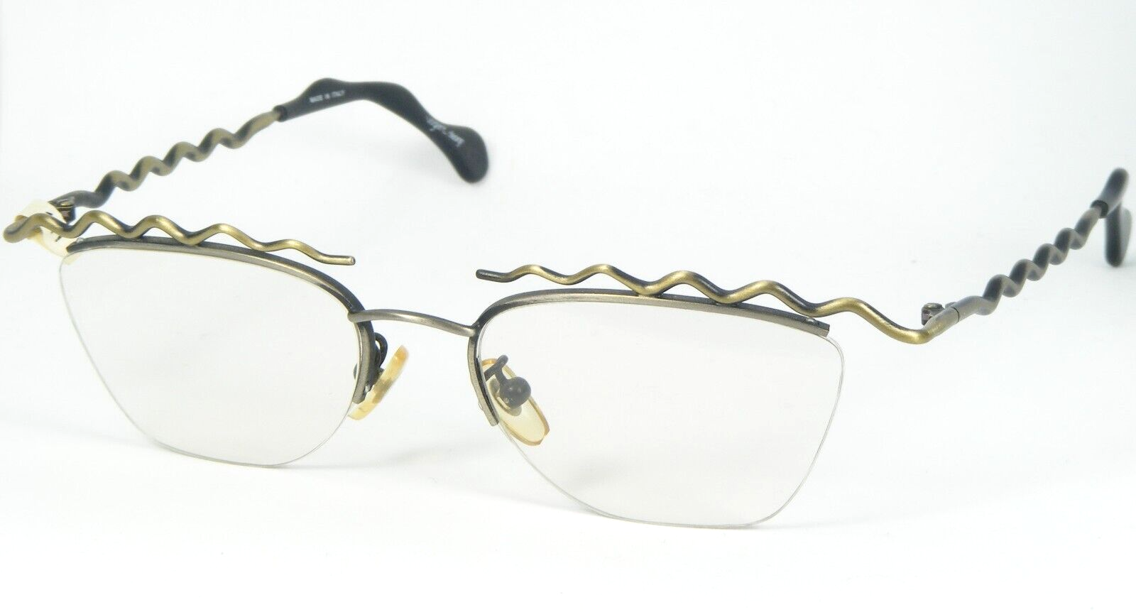 Vintage Vogart Diseño 8501 204 Antiguo Bronce Gafas 55-16-135 Italia - $76.20