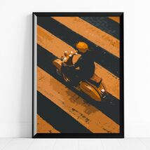 Vespa Motorcycle Vintage Wall Art Home &amp; Decor Gloss Poster Print Motor ... - $12.99+