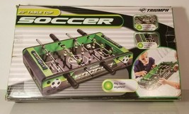 Triumph Table Top Soccer, 20 Inch, BUILT IN SCOREKEEPER PAINTED PLAYERS - $22.76