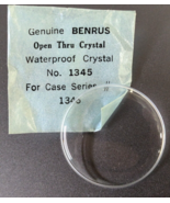 NOS Genuine Benrus Open Thru Acrylic Crystal Waterproof Wrist Watch Part... - €18,70 EUR