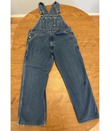 Big Smith Bib Overalls Blue Dark Wash 38x26 Made USA Work Vintage 90’s M... - $65.22