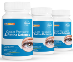 3 Pack Ocular Pressure &amp; Retina Defense, intraocular health-60 Capsules x3 - £79.12 GBP