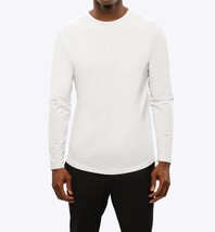 Cuts ao long sleeve curve hem tee in White - size 2XL - £31.12 GBP