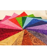 102 Pcs Rainbow Swirl Pre-Cut Charm Pack 5&quot; Squares 100% Cotton Fabric Q... - $43.76 CAD