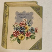 Vintage Birthday Card Birthday Note To Mother Box4 - $3.95