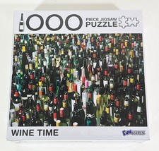 WINE TIME 1000 Piece Jigsaw Puzzle 27x19&quot; (BRAND NEW SEALED) - $8.90