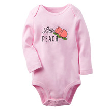 Little Peach Novelty Romper Newborn Baby Bodysuits Infant Long One-Piece Outfits - £8.28 GBP