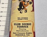 Front Strike Rare Matchbook Cover  Club Scenic Terrace Pensacola FL gmg ... - $12.38