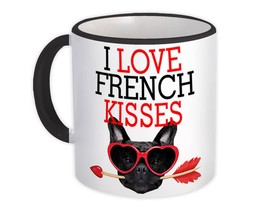 I Love French Kisses Bulldog : Gift Mug Dog Pet Funny Animal Humour Valentines - £12.70 GBP