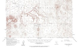 Cactus Spring Quadrangle Nevada 1952 Topo Map Vintage USGS 15 Minute Topographic - £13.04 GBP