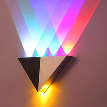 Modern Triangle 5W LED Wall Sconce Light Indoor Wall Lamp Spot Light  Lighting - £37.95 GBP