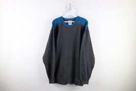 Vintage 90s Wilson Mens Large Blank Color Block Heavyweight Crewneck Sweatshirt - £36.96 GBP