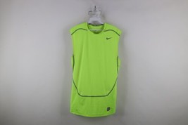 Nike Pro Combat Mens 2XL Compression Sleeveless Muscle Training T-Shirt Volt - £31.43 GBP