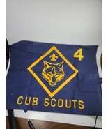 Cub Scouts Flag Blue and Gold 20&quot; x 15&quot; With 8&quot; Ties - €13,46 EUR