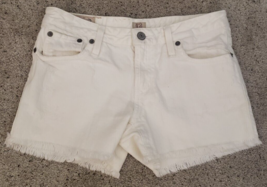 Polo Ralph Lauren White Cut Off Jean Shorts Size 12 Waist 27 in 3 in Inseam - $16.49