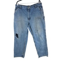 Carhartt Mens Jeans Loose Fit Carpenter Work Original Dungaree Fit 40x32 - $14.49