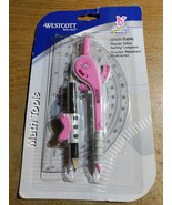 Compass And Protractor Math Tools Westcott Pink - $2.73 CAD