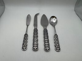 Stanley Roberts Stainless LANCELOT 4 Piece Condiment Serving Set - $39.99