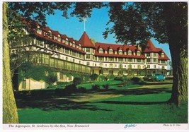 New Brunswick Postcard St Andrews By The Sea Algonquin Hotel Passamaquoddy Bay - £2.28 GBP