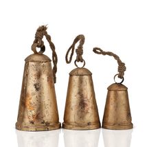 Vivanta Decorative Cow Bells with Jute Hanging Rope, Bells for Door &amp; Door Knob, - £35.76 GBP
