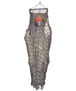 Reaper Prop Shaking Cage Hanging Skeleton 3.5&#39; Sound Light Evil Scary SS... - £66.60 GBP