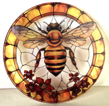 Translucent Disk with Bee and Hanging Cord 8 Inches Suncatcher - $10.89