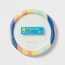 up&amp;up Disposable Plate 10&quot; Stripes 24ct Paper Plates - €11,76 EUR