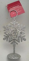 Silver Snowflake Card Holder - $7.43