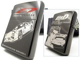 Initial D Double Sides Mazda RX-7 FD3S Black Limited Zippo 2001 Unfired Rare - £169.85 GBP