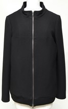 CHLOE Black Coat Jacket Long Sleeve Zipper Stand Up Collar Sz 36 2007 - £265.00 GBP
