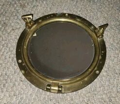 Vintage PENCO Round Brass Ship Port Hole Mirror Hinged Nautical 8 Inch M... - $1,272.25 MXN