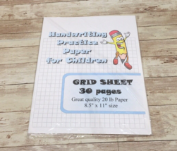 Grid Sheets- Handwriting Practice Paper For Children - 30 Sheets - £5.67 GBP