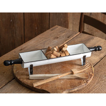 Rolling Pin divided metal Tray - 21 inch - $28.00