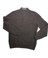 Joseph Abboud Mens XL Mock Neck Henley Sweater Wool Blend Quarter Zip Pu... - £18.59 GBP