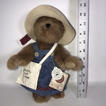 Boyds Bears Martha S McBruin 10” Plush Dress “Gardeners Sow Love” Bag Ha... - £19.97 GBP