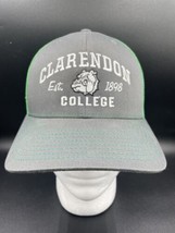 Clarendon College Bulldog Snapback Hat Mesh Richardson 112 Trucker Cap Green - £11.66 GBP