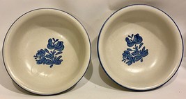 Pfaltzgraff Yorktowne Soup / Cereal Bowls - Set Of 2 ~ 6&quot; Diameter ~ Stamped 7-9 - £14.11 GBP