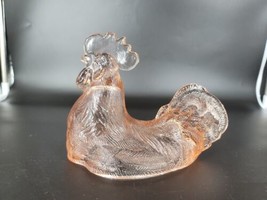 VTG Westmoreland Pink Glass Replacement Rooster Cover for Candy Dish LID ONLY - £16.56 GBP