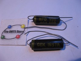 General Instrument IMP Capacitor .003uF 600VDC - NOS Qty 2 - $7.59