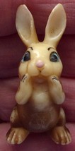 Vintage Wilton Cute Little Brown Bunny Plastic Decoration - $6.83 CAD
