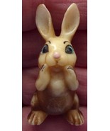 Vintage Wilton Cute Little Brown Bunny Plastic Decoration - $4.99