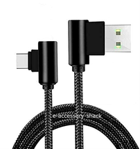 3 Pack 6FT 90 Degree Right Angle Braided Type C Fast Charging Cable USB-C - £9.32 GBP